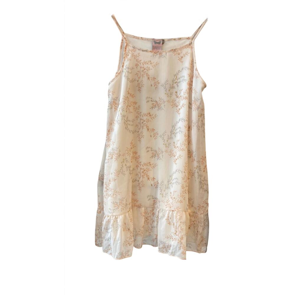 NEW FOR ALL SEASONS girl's floral slip dress in pale pink